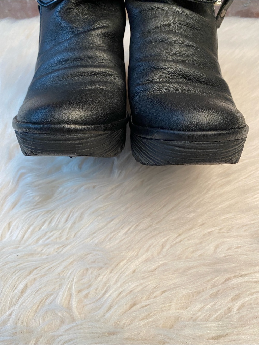 Fly London Yoxi Black Leather Wedge Ankle Booties, Size 38/7-7.5 - Picture 11 of 17